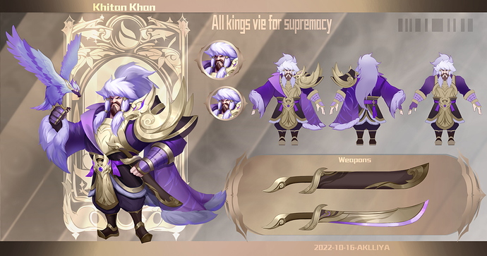 欧美风 -诸王纷争-可汗6__李闯角色原画】