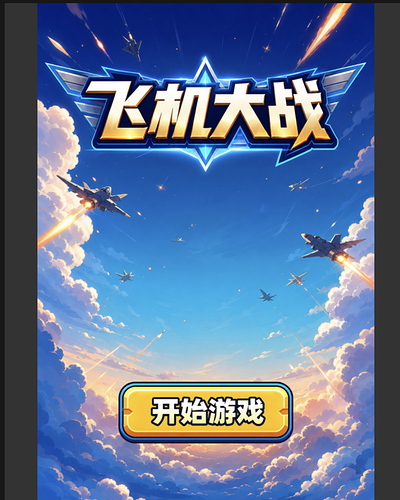 飞机大战开始界面
